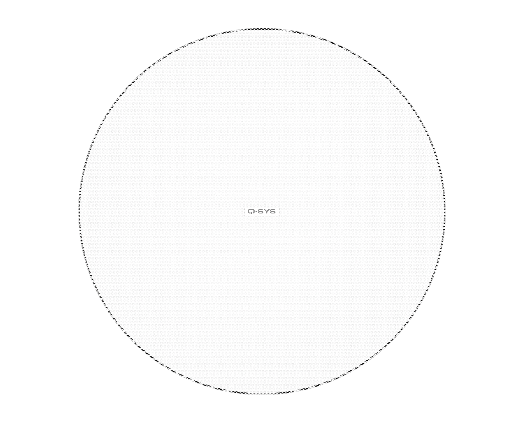 스피커 그릴이 켜진 AD-C6T-LPZB의 전면 모습