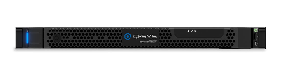 Q-SYS Server Core X20r 전면 이미지