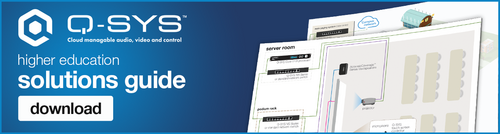 Q-SYS 솔루션 길드 다운로드 배너