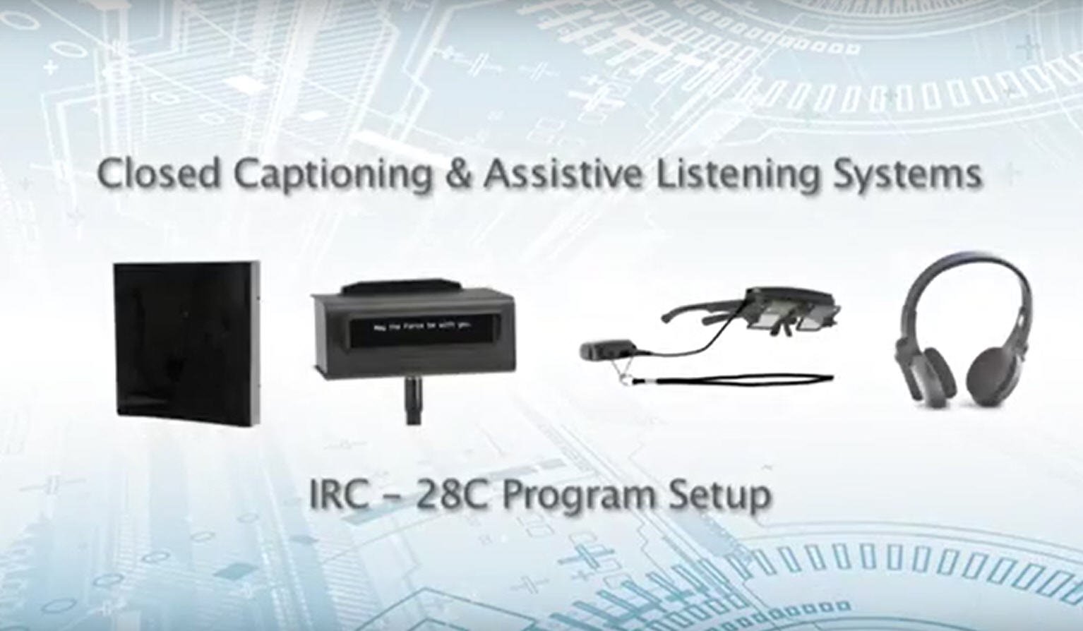 IRC 28c 프로그램 설정을 위한 비디오 썸네일