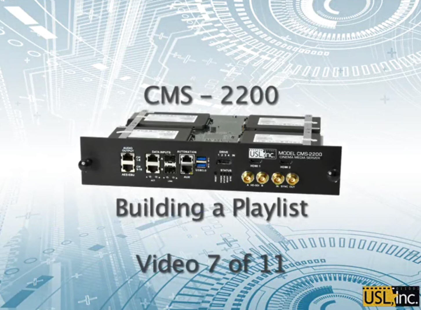CMS-2200 용 비디오 썸네일 재생목록 만들기