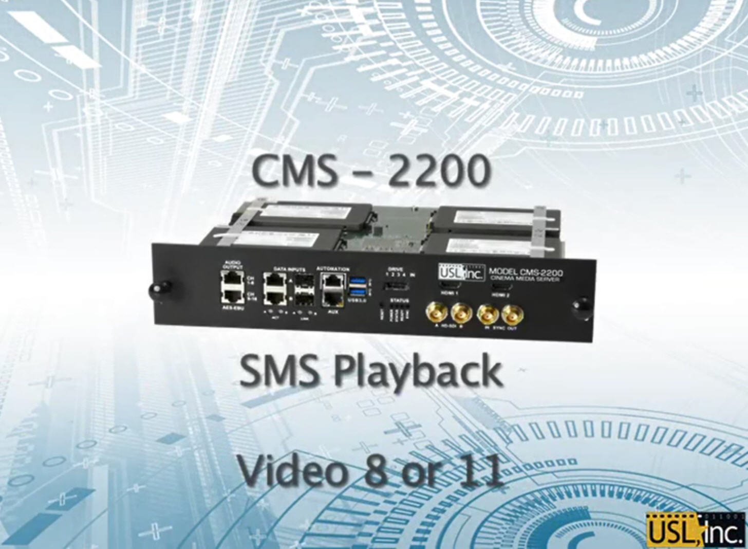 CMS-2200 SMS 재생을 위한 비디오 썸네일