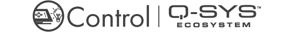 Q-SYS 제어 엑소스트스템