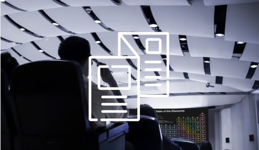 영화관에 앉은 사람의 섬 전경