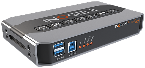 INOGENI SHARE 시리즈 플러그 앤 고 믹서의 전면 각도 보기