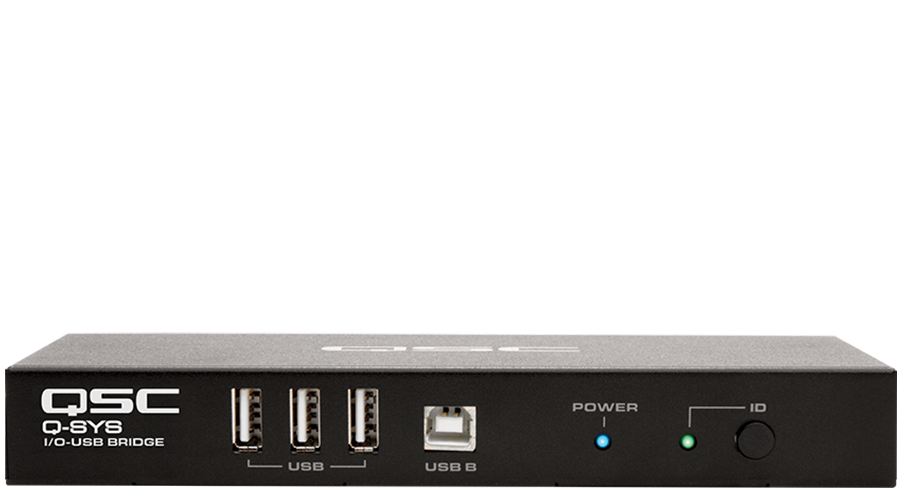 Q-SYS I/O Bridge 전면도