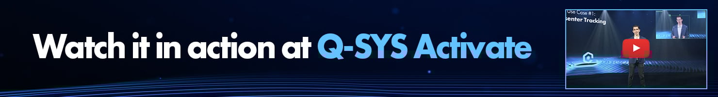 텍스트 이미지: Q-SYS 활성창에서 작동하는 모습 보기