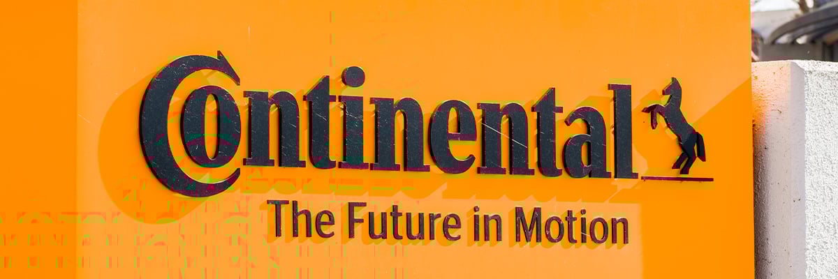 The Continental logo outside of the their buidlings