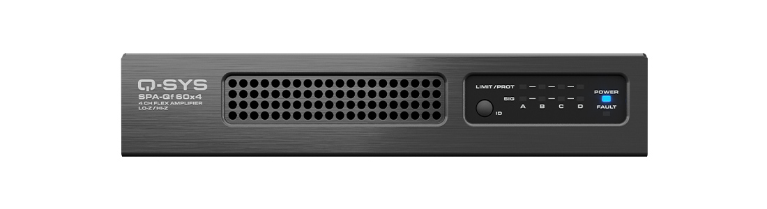 SPA-Qf 60x4 네트워크 앰프 전면 이미지