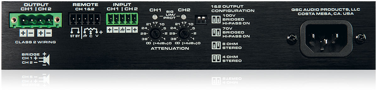 SPA2 - 60 앰프 후면 이미지