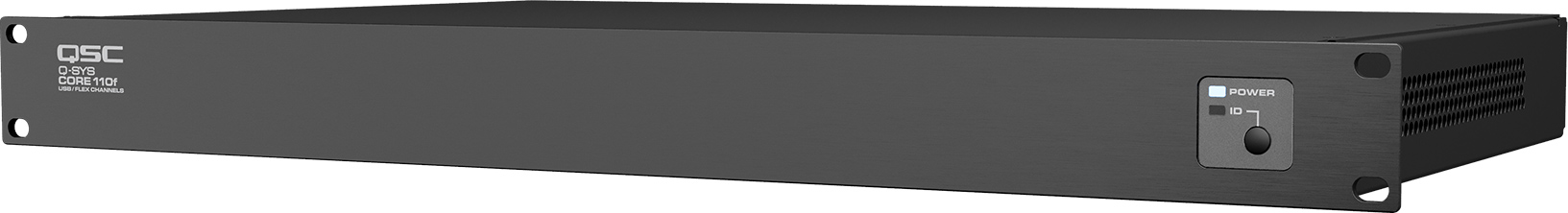 Q-SYS Core 110f v2의 왼쪽 구도 이미지