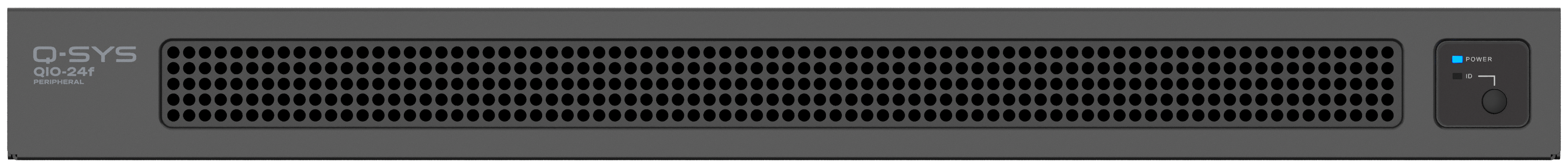 Q-SYS QIO-24f 전면