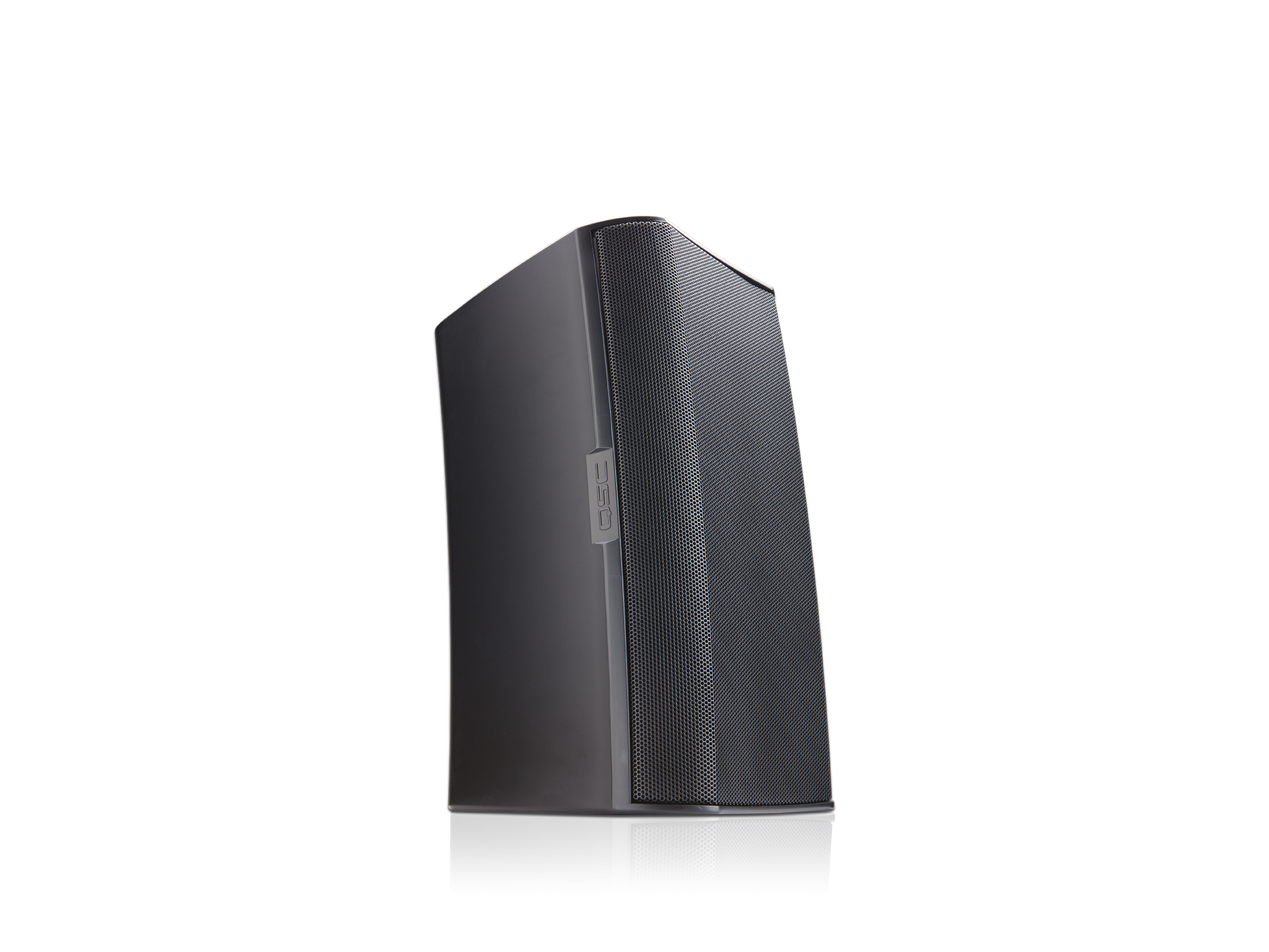 그릴이 있는 블랙 AD-S8T 라우드스피커의 전면 우측 각도 이미지
