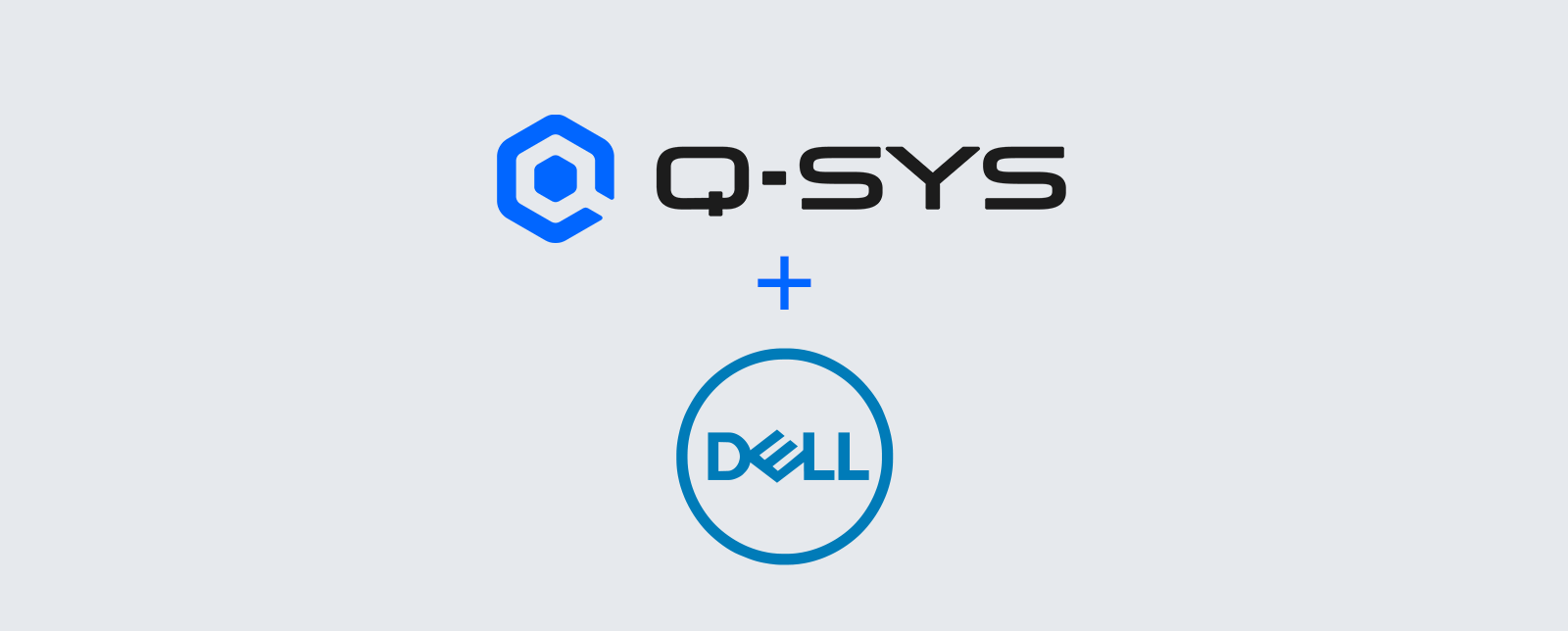 Q-SYS 및 Dell 로고